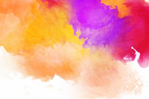 Colorful watercolor texture painted on paper background