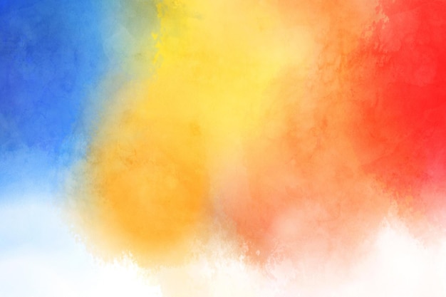 Colorful watercolor texture painted on paper background