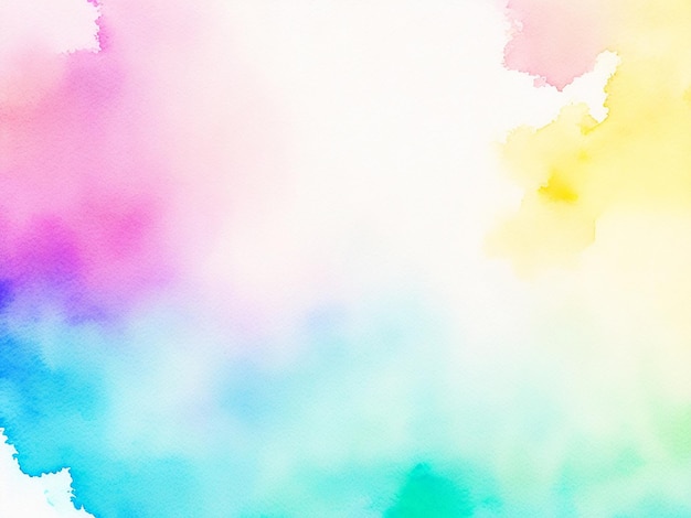 Colorful watercolor texture painted on paper background