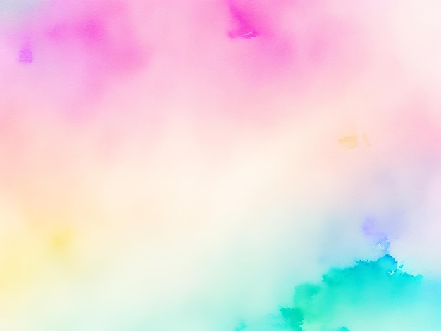 Colorful watercolor texture painted on paper background