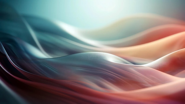 A colorful wave with a blue background for desktop