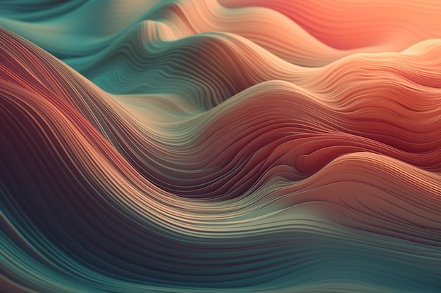 A colorful wave with a light background.