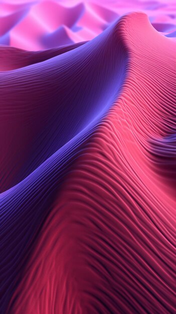 A colorful wave with a purple and blue background.