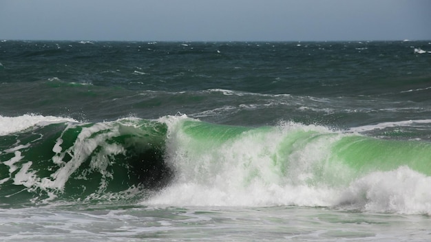 colorful waves of the ocean