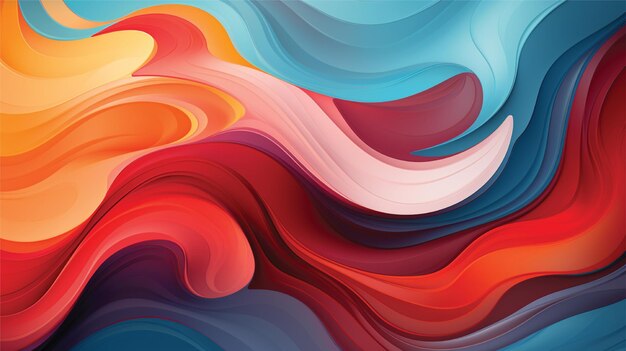 colorful wavewave curves flow background