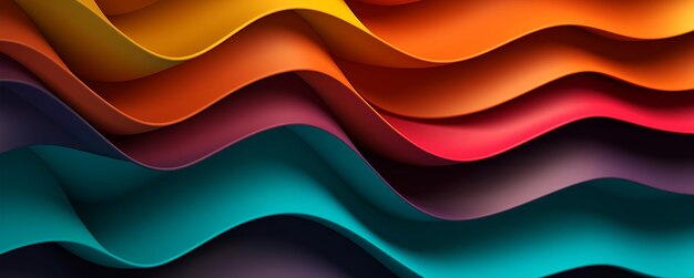 Colorful wavy abstract background