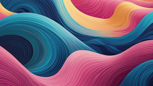 colorful wavy abstract background