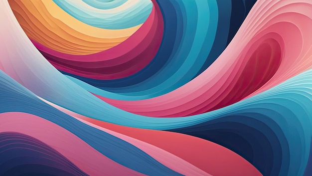 colorful wavy abstract background