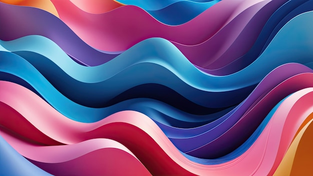 colorful wavy abstract background