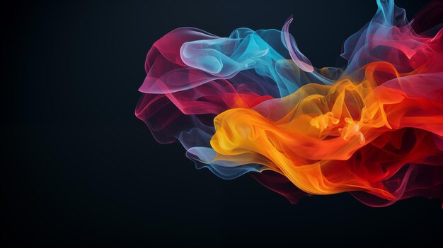 Colorful wavy background with paper cut style background or wallpaper