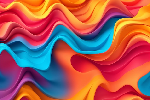 Colorful wavy background