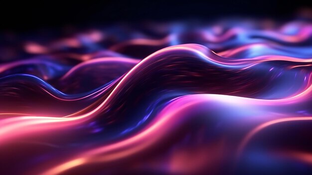 Colorful wavy lines in an abstract pattern