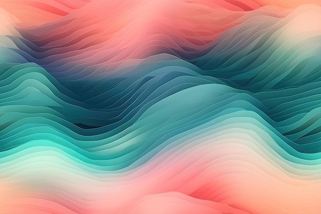 Colorful wavy shapes in the background