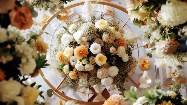 Colorful Wedding Bouquet Close Up