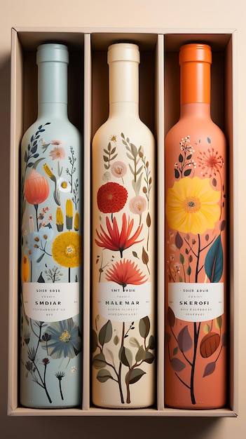 Colorful Whimsical Wine Crate Packaging With a Playful and Vibrant Co creative concept ideas design