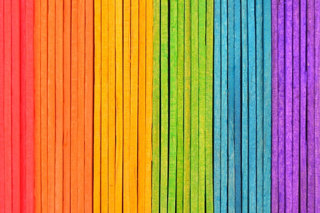 Colorful wood ice-cream stick