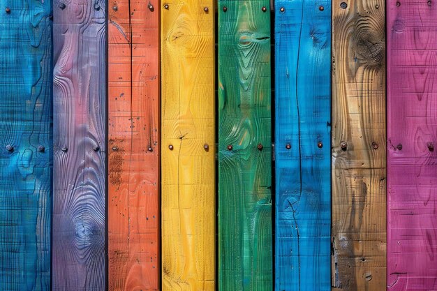 Colorful wooden background colorful wood texture rainbow colors colorful wooden wall background