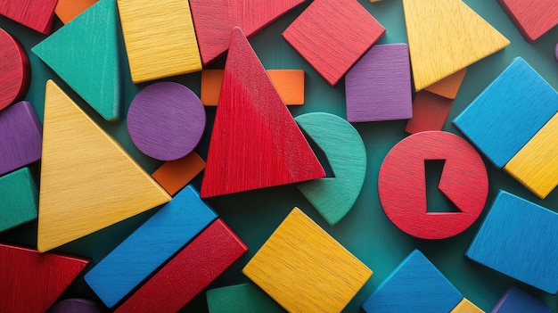 a colorful wooden puzzle with the word  o  on it