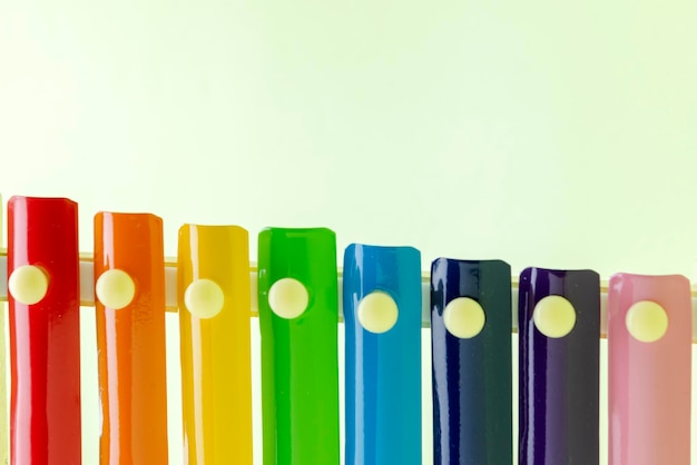 Colorful wooden xylophone toy