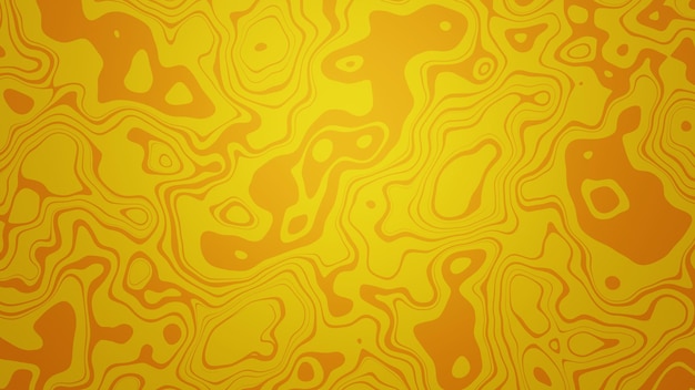 Colorful yellow background and orange waves