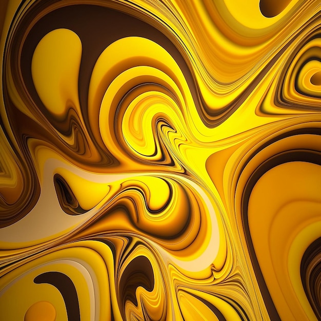 Colorful yellow marble pattern abstract background image Ai generated art