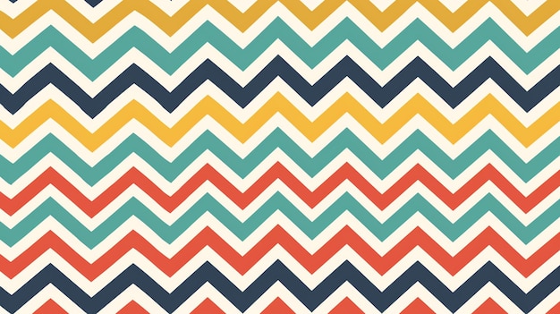 Photo colorful zigzag pattern