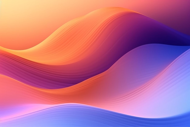 Colorfull curved abstract background waves