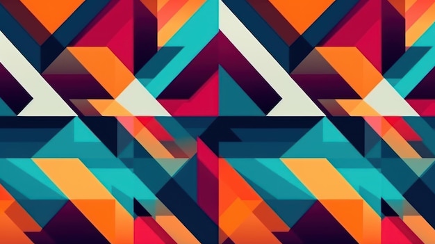 Colorfull geometric patern