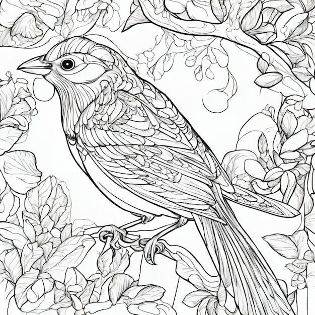 Photo coloring book for kids jungle jungle animals birds