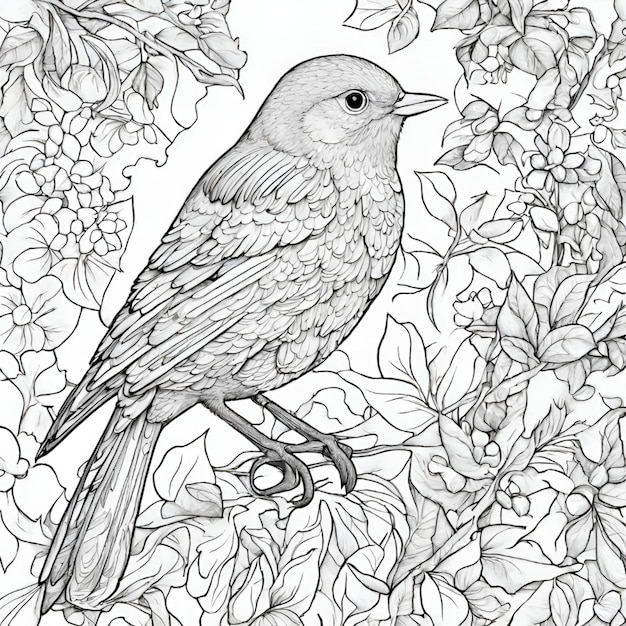 Photo coloring book for kids jungle jungle animals birds