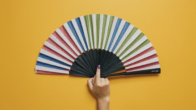 Coloring Hand Fan photo poster cinematic fashion portrait photography wildlife photography