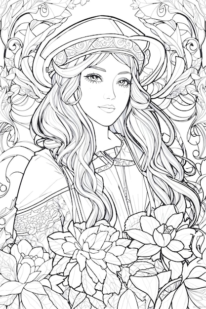 Coloring page for adults