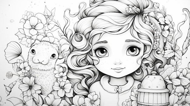 Coloring Page Design for Little Kids