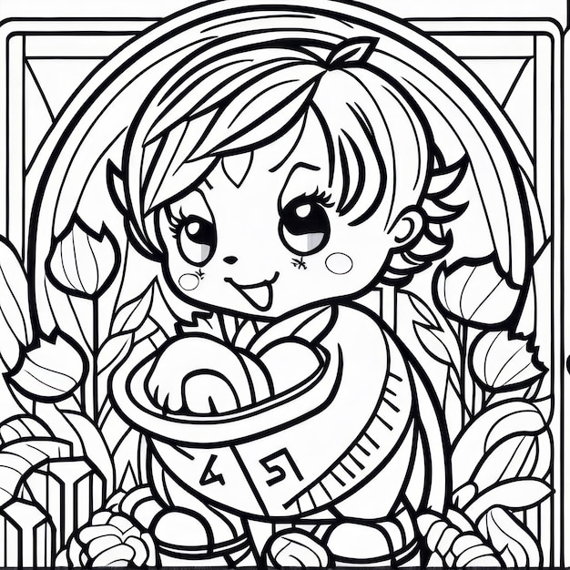 coloring page line art