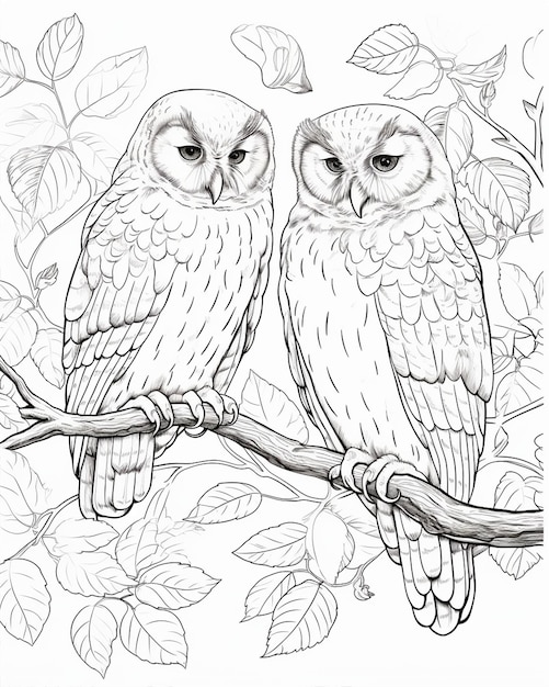 Coloring Pages Print Awesome Owl