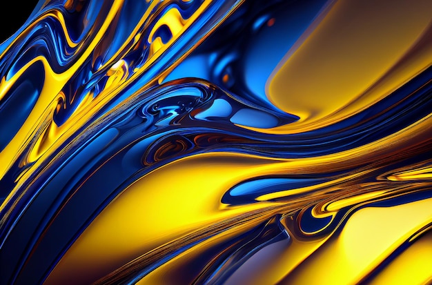 The colors are blue and yellow Generative AI