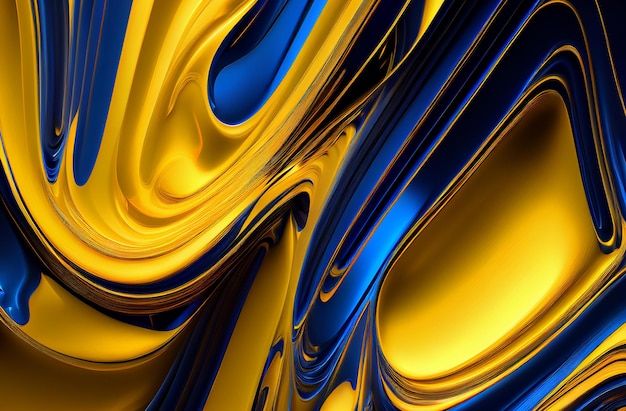 The colors are blue and yellow Generative AI