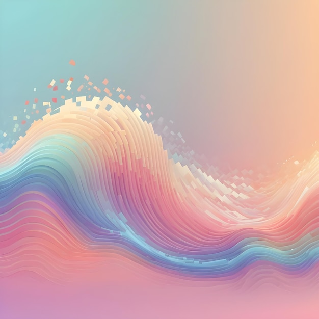 colors flowing in a smooth wave of abstract elegance