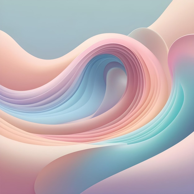 colors flowing in a smooth wave of abstract elegance