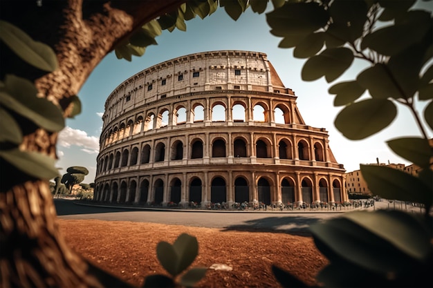 The colosseum is a landmark in rome.