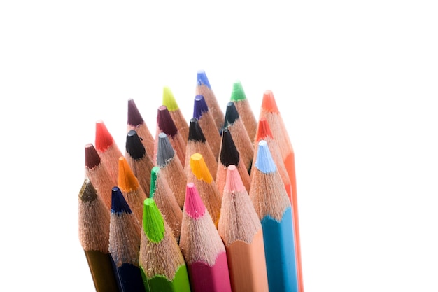 Colour pencils of various colors