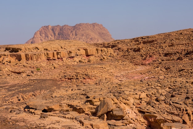 Coloured Canyon is a rock formation on South Sinai Egypt peninsula Desert rocks of multicolored