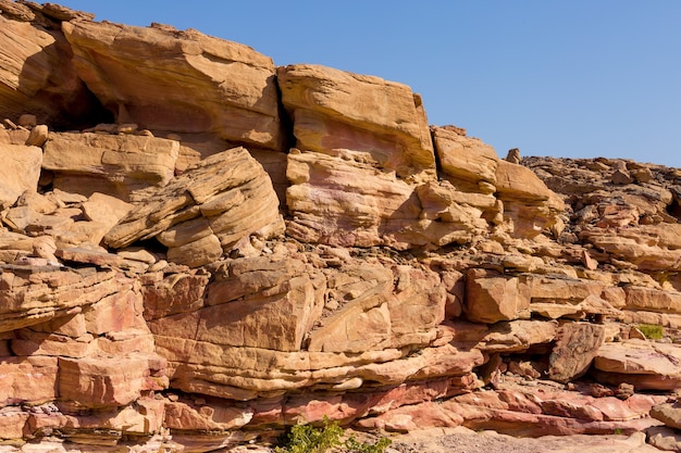 Coloured Canyon is a rock formation on South Sinai Egypt peninsula Desert rocks