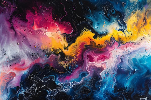 Colourful background splash abstract painting