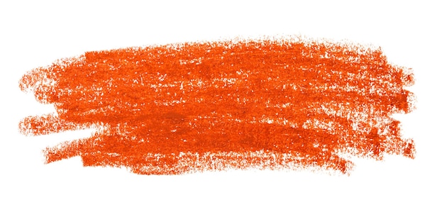 Colourful brown oil pastel chalk painted strokes or smear isolated on white background.