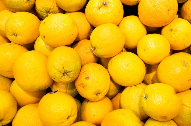 Colourful citrus spotted orange pile