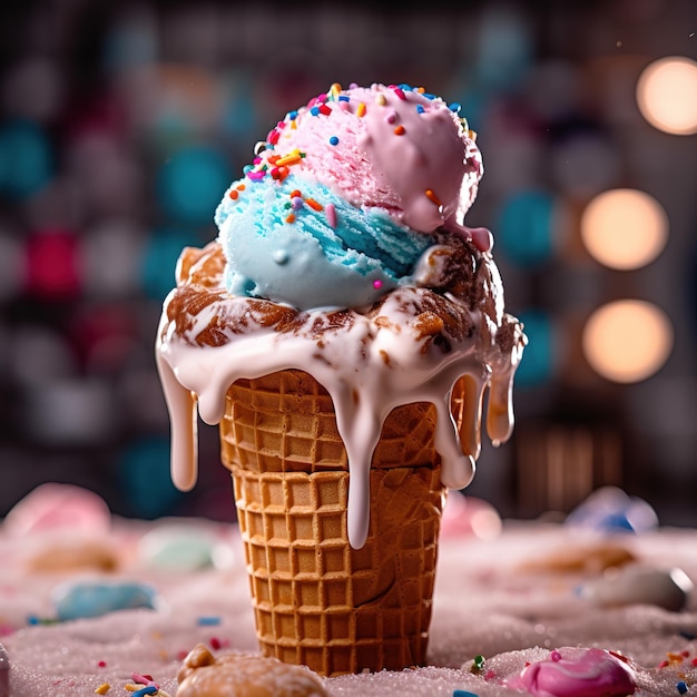 colourful ice cream