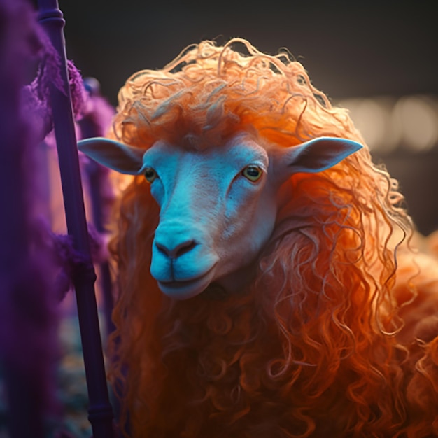 Colourful photo of a Goat