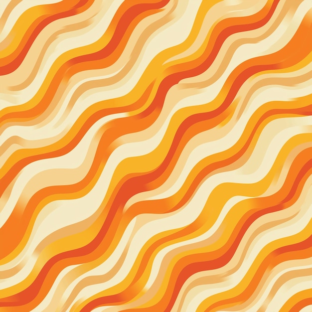 Photo colourful waves groovy journey seamless pattern collection digital download