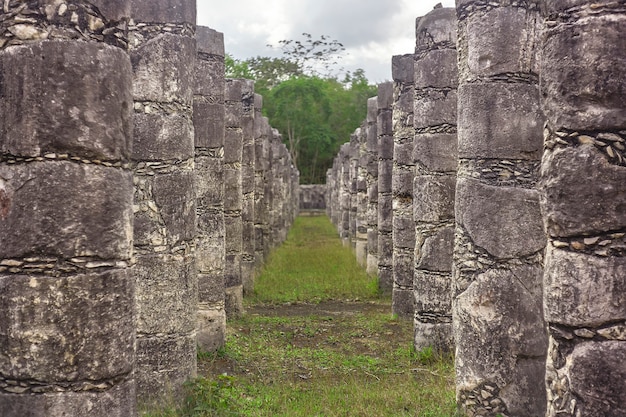 Column corridor of the Temple of the Warriors #4